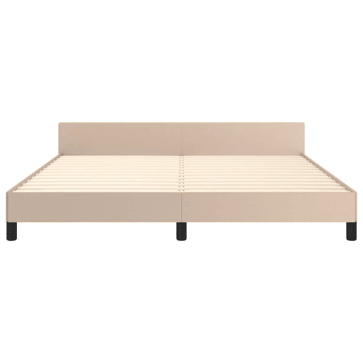 Estrutura Cama de casal para adultos c cabeceira sem colchão 180x200 cm cappuccino