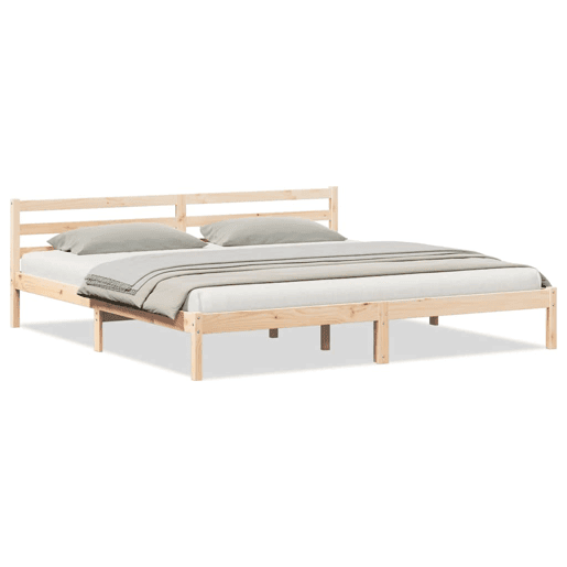 Estrutura De Cama De Casal King Size - Castanho 215,5 x 185,5 x 69,5 cm