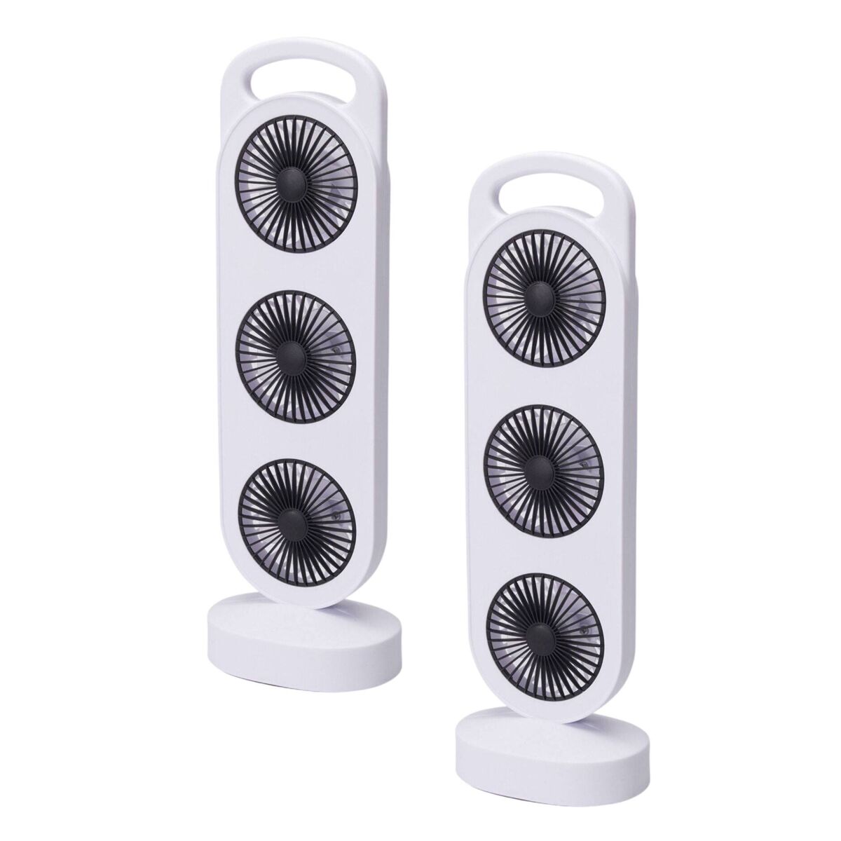 Well Home Juego de 4 Ventiladores de mesa