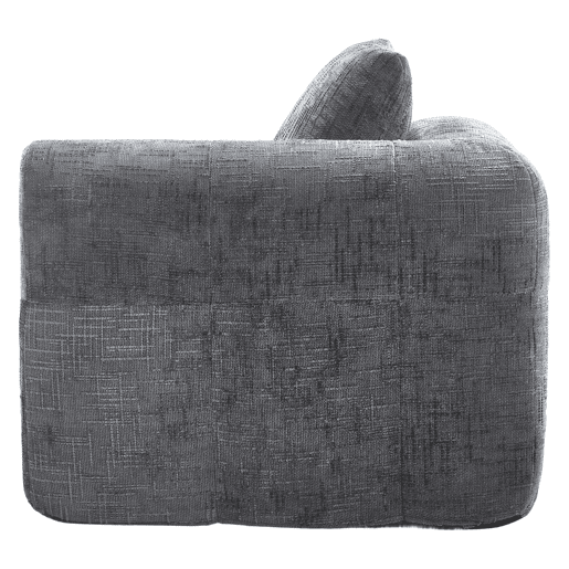 Sofá Chaise Longue - confortável, sem montagem, com almofada e bolsos laterais - Cinza