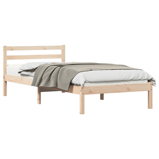 Estrutura De Cama De Casal King Size - Castanho 215,5 x 105,5 x 69,5 cm