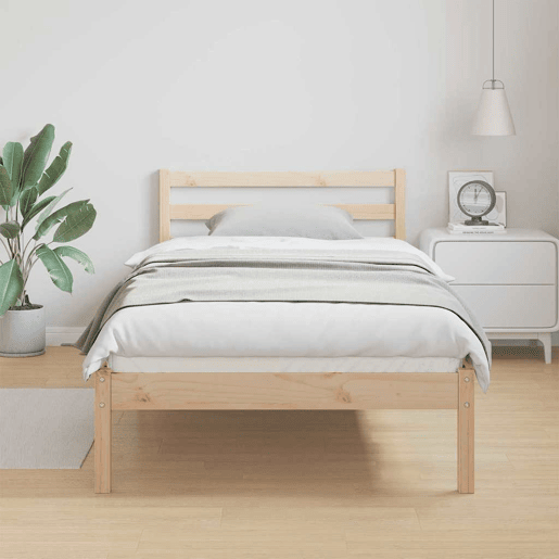 Estrutura De Cama De Casal King Size - Castanho 215,5 x 105,5 x 69,5 cm