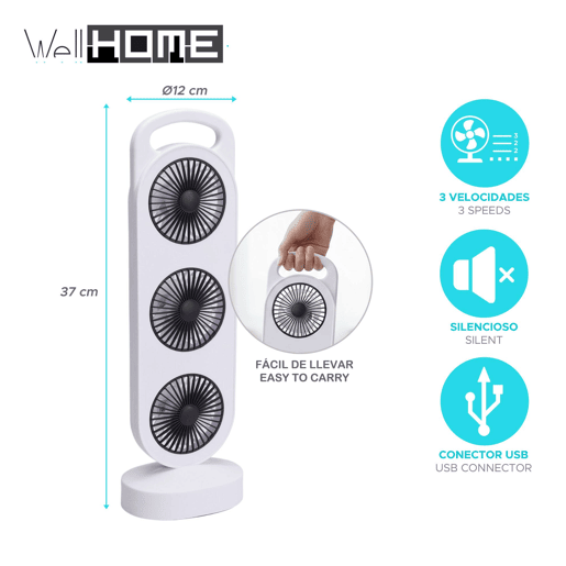 Ventilador USB Well Home