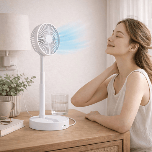 Ventilador USB dobrável Well Home