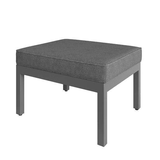 Conjunto de jardim para 7-8 pessoas - Mobiliário de jardim moderno, com estrutura em ferro galvanizado - Cinza escuro