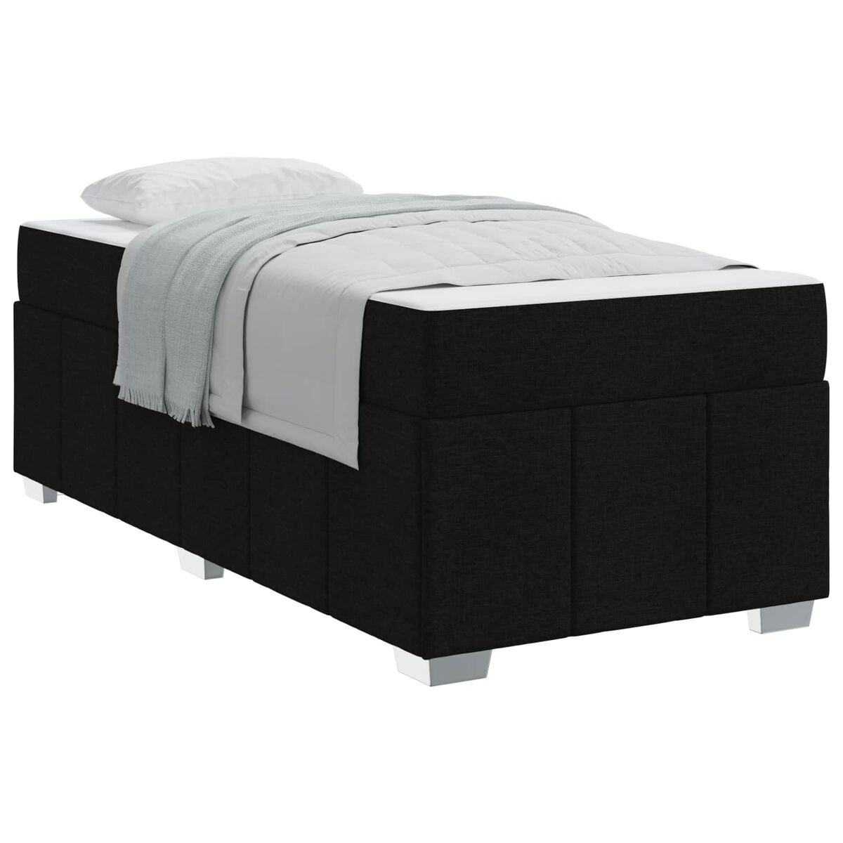 Estructura de cama individual para adultos 80x200 Negro