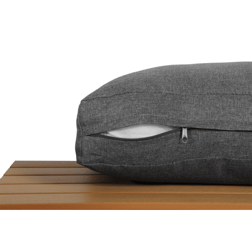 Conjunto de lounge de jardim para 6-7 pessoas - Móveis modernos, estrutura de ferro, mesa com cuba de gelo - Cinza