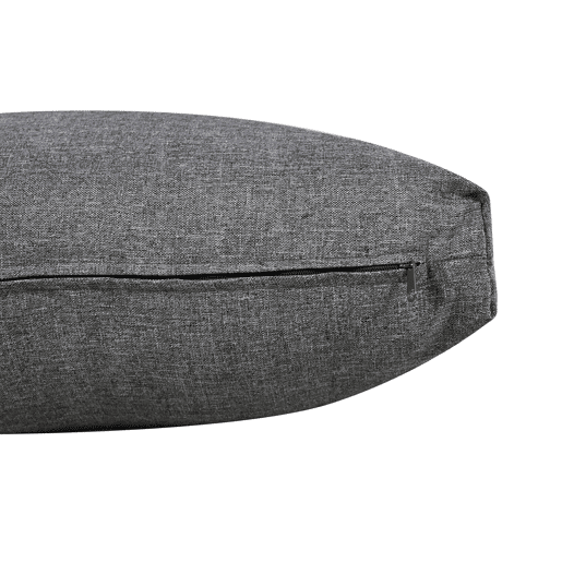 Conjunto de jardim Lounge 5 peças - Estrutura em ferro galvanizado, móveis de jardim em corda, pés ajustáveis, mesa em vidro liso - Cinza