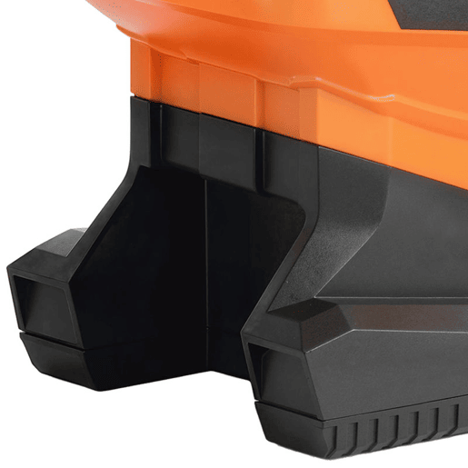 Outsunny Distribuidor Portátil 3,3 L 8 Níveis de Fluxo Largura de Projeção Ajustável em 3 Níveis Porta USB Distribuidor de Sementes para Relva Sal Cascalho até 800 m² Laranja