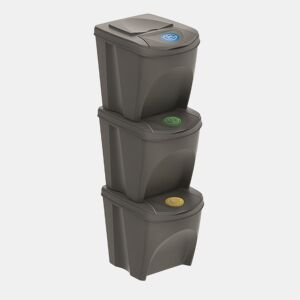 KEDEN SORTIBOX Conjunto de 3 latas de lixo
