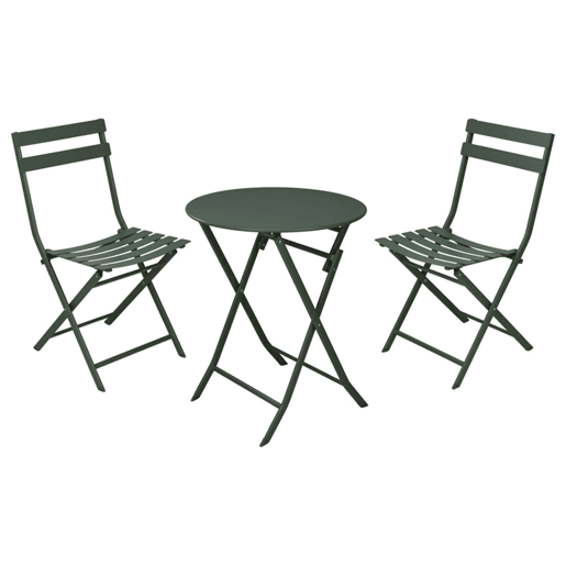 Conjunto de bistrô dobrável de 3 peças Well Home
