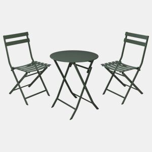 Conjunto de bistrô dobrável de 3 peças Well Home