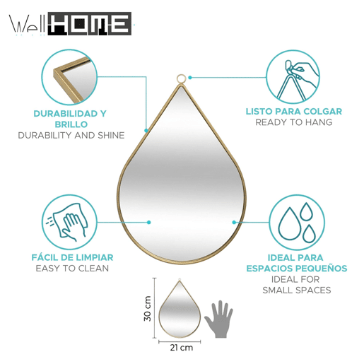 Espelho decorativo Well Home 'Tali'