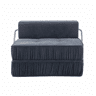 Sofá-cama de 1 lugar - multifuncional, rebatível, futon, sofá-cama - cinzento