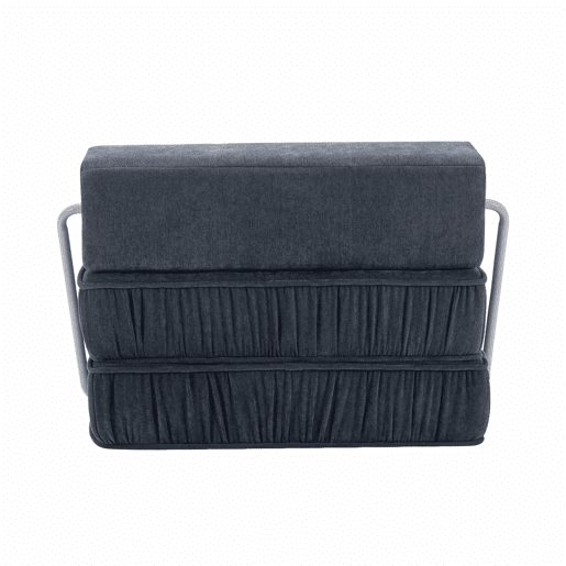 Sofá-cama de 1 lugar - multifuncional, rebatível, futon, sofá-cama - cinzento