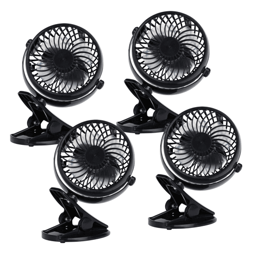 Conjunto de 4 ventiladores de clipe Well Home