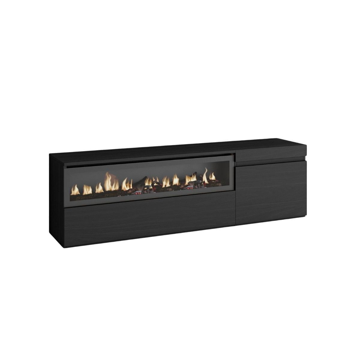 Mueble de TV Kroma con chimenea izquierda 152