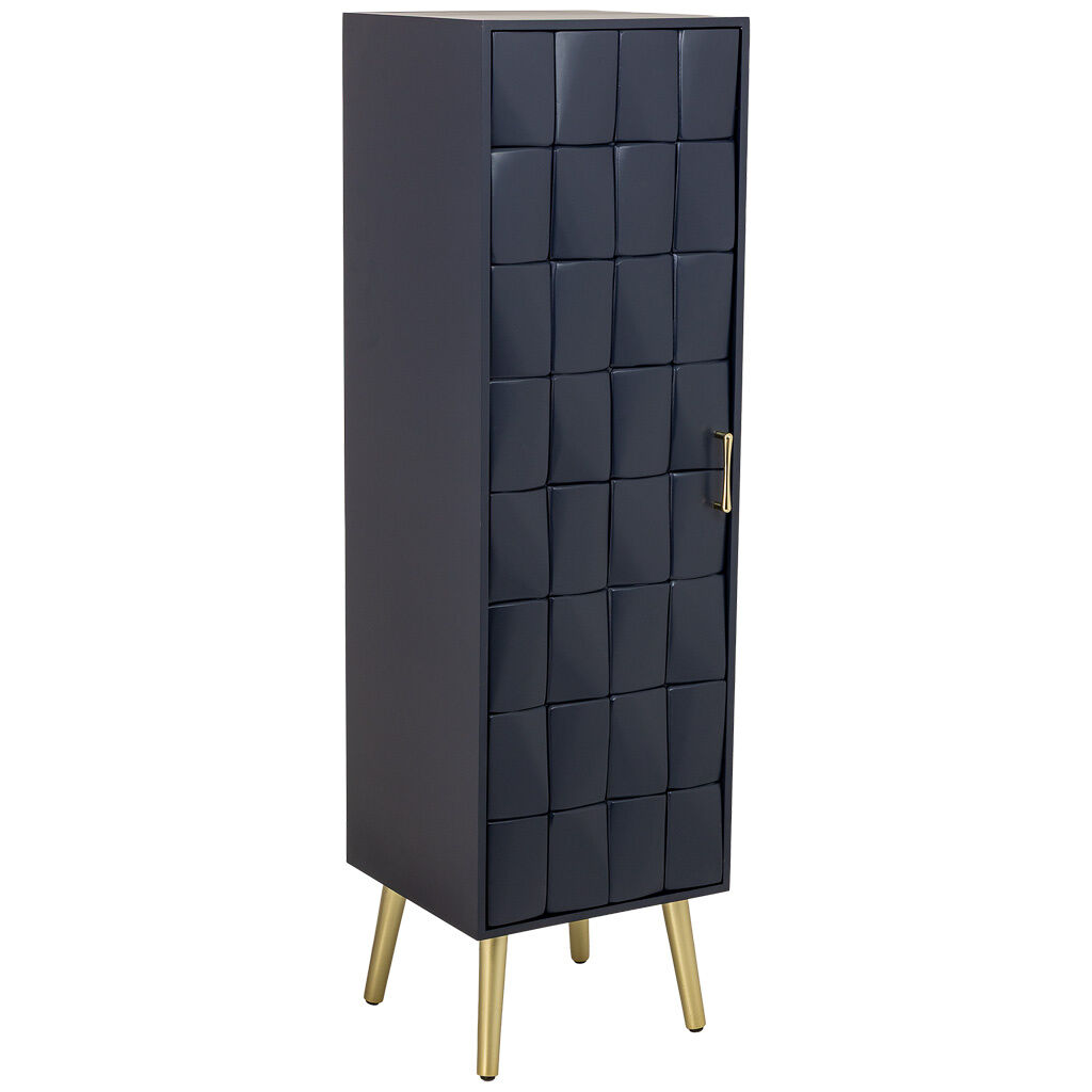 Armario de madera negro 40.5x37x139.5h cm