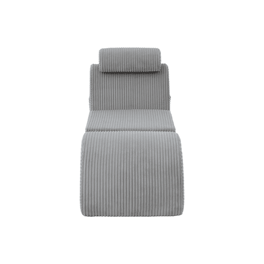 Poltrona ergonómica moderna - Design exclusivo, almofada removível, espuma de alta elasticidade - Cinza claro