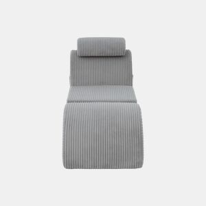Poltrona ergonómica moderna - Design exclusivo, almofada removível, espuma de alta elasticidade - Cinza claro