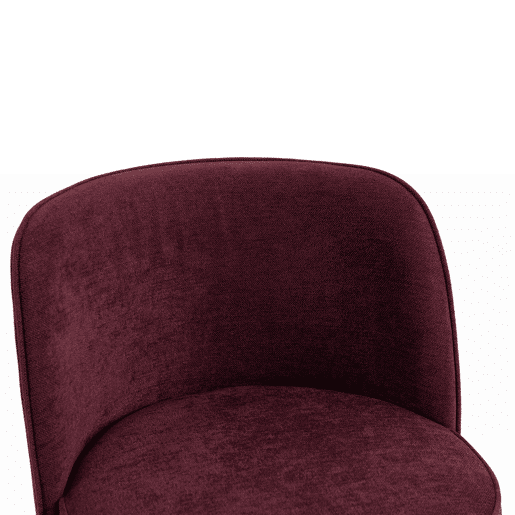 Banco de bar 2 unidades - moderno, acolchoado, pernas metálicas pretas - vermelho vinho