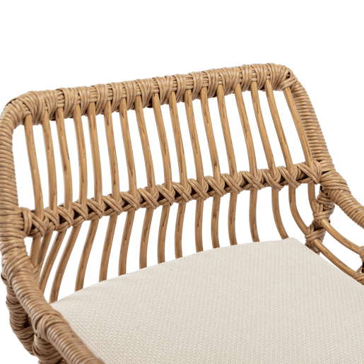 Conjunto de 2 bancos de bar - altura ajustável com apoio para os pés - bege Conjunto de 2 bancos de bar - altura ajustável com apoio para os pés - bege