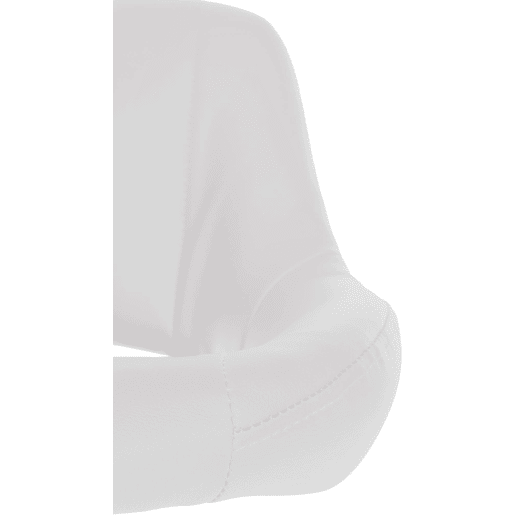 Banqueta de bar x1 com apoio para os pés giratório e ajustável em PVC branco e metal 10_0005213