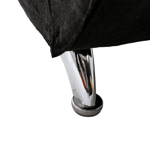 Sofá reclinável fixo - apoio total, vibração suave, bolsos laterais - Preto