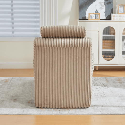Poltrona ergonómica moderna - Design exclusivo, espuma de compressão, capa removível, bolso lateral - Caqui