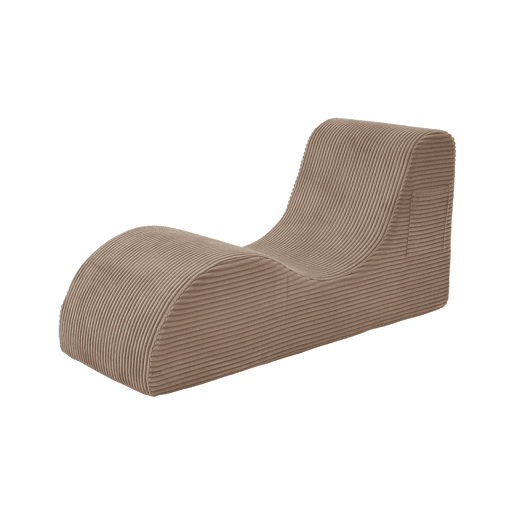 Poltrona ergonómica moderna - Design exclusivo, espuma de compressão, capa removível, bolso lateral - Caqui