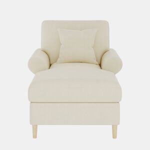 Poltrona Relax XXL - Poltrona reclinável, confortável, com estofamento em veludo - Bege