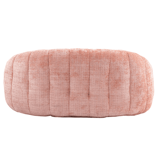 Sofá puff individual - confortável e durável, encosto alto - rosa