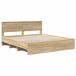 Estructura de cama matrimonial 183x210 Estructura de cama matrimonial 183x210 Gris
