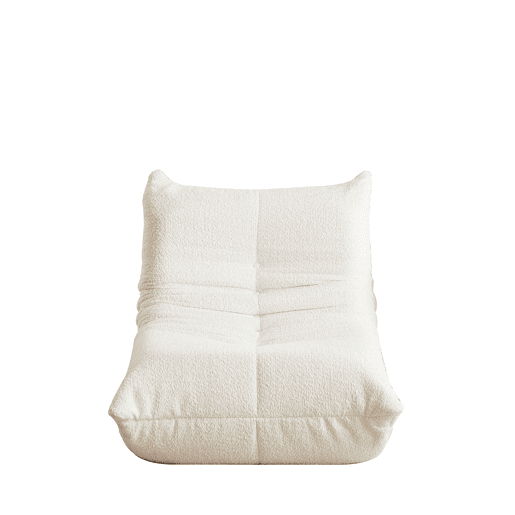 Sofá de chão Togo - Poltrona sem braços, assento com espuma viscoelástica - Bege Sofá de chão Togo - Poltrona sem braços, assento com espuma viscoelástica - Bege