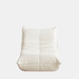 Sofá de chão Togo - Poltrona sem braços, assento com espuma viscoelástica - Bege