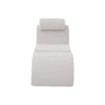Poltrona moderna - Design ergonómico, espuma de alta elasticidade, capa removível, com bolso lateral - Bege
