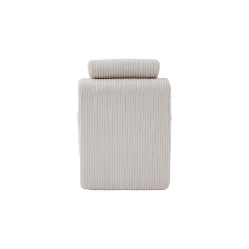Poltrona moderna - Design ergonómico, espuma de alta elasticidade, capa removível, com bolso lateral - Bege