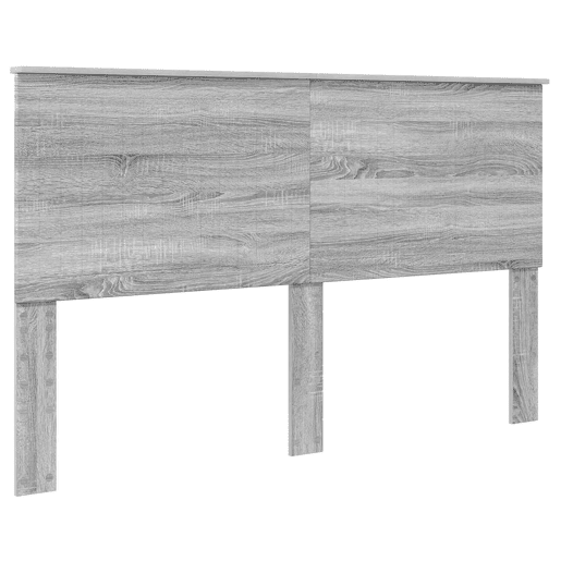 Estrutura da Cama de casal simple com cabeceira Cinza Sonoma 160 x 200 cm
