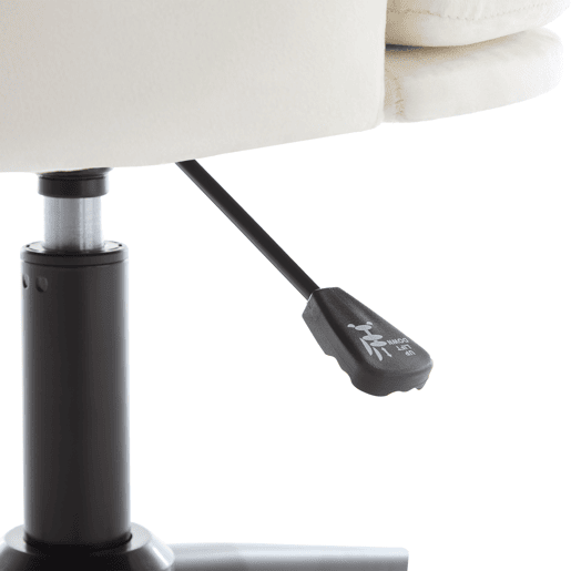 Cadeira para vestir - Design moderno - Encosto em forma de pétalas, almofada lombar em forma de borboleta, altura ajustável, almofada macia - Bege
