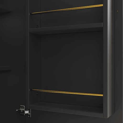 Mesa de bar giratória 138x39x102 cm - Móvel de cozinha com arrumação, ilha de cozinha, três portas, prateleiras, divisórias removíveis - Preto