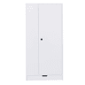 Armário roupeiro 70x40x170 cm - 1 porta, prateleiras e gavetas - Branco
