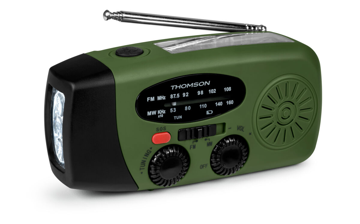 Radio Solar de Emergencia FM/AM portátil  Función SOS RT260
