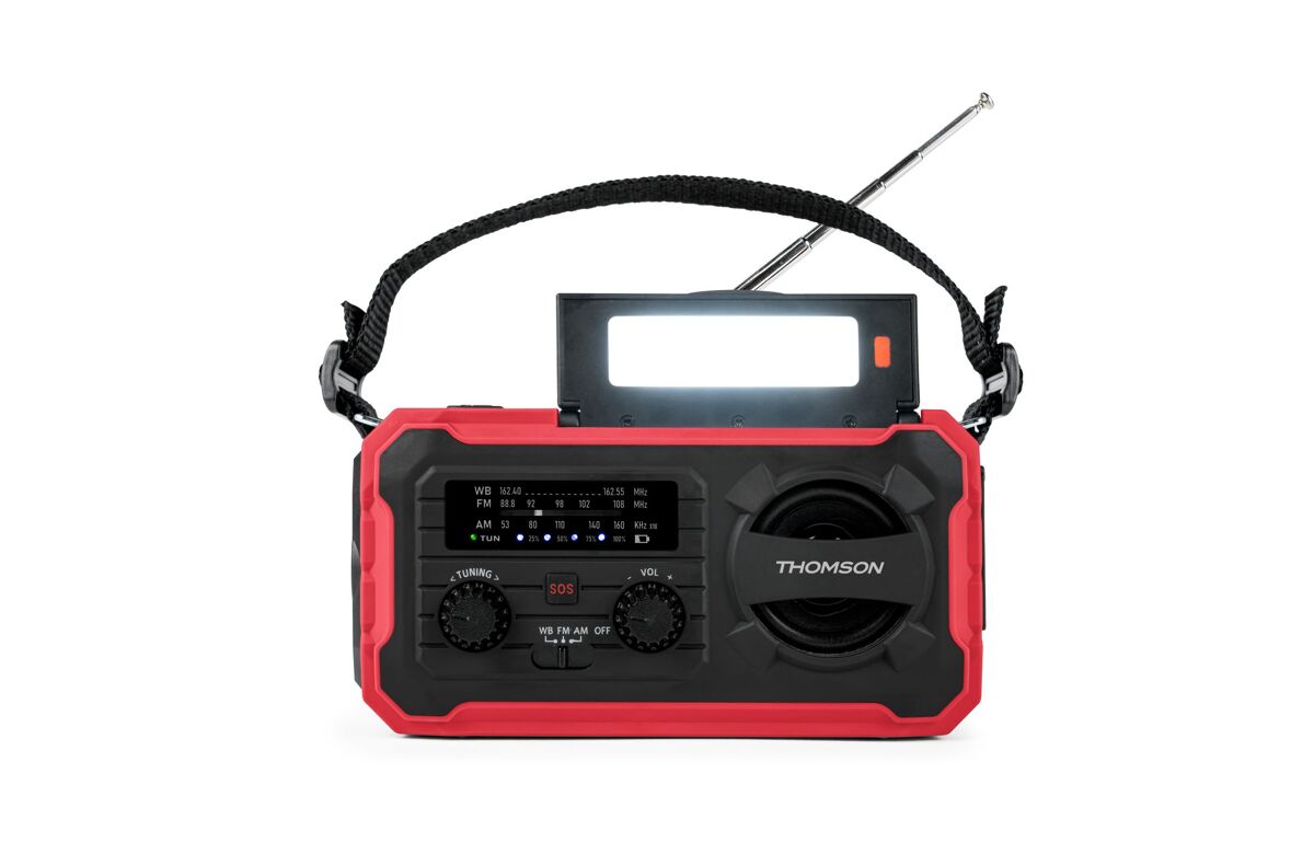Radio Solar de Emergencia 2000mAh  Linterna LED