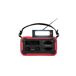 Radio Solar de Emergencia 2000mAh Linterna LED Radio Solar de Emergencia 2000mAh Linterna LED Rojo