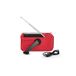 Radio Solar de Emergencia 2000mAh Linterna LED Radio Solar de Emergencia 2000mAh Linterna LED Rojo