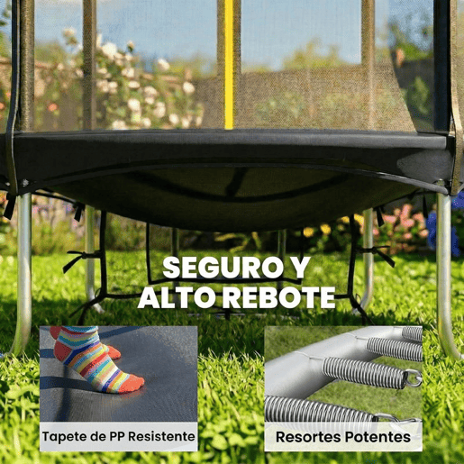 SPORTNOW Trampolim para Crianças Exterior Ø183 cm Trampolim com Rede de Segurança Escada de 2 Degraus Cobertura de Molas Saco de Armazenamento Carga Máx. 80 kg Preto