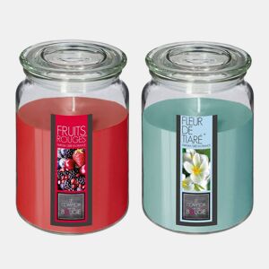Conjunto de 2 velas perfumadas (flor de tiare + frutos vermelhos)