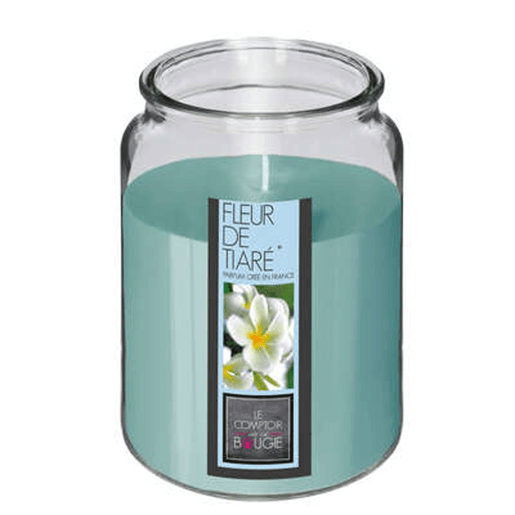 Conjunto de 2 velas perfumadas (flor de tiare + frutos vermelhos)