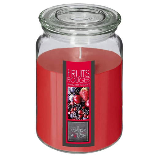 Conjunto de 2 velas perfumadas (flor de tiare + frutos vermelhos)