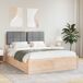 Estructura de cama matrimonial 145x195 Estructura de cama matrimonial 145x195 Blanco/ Gris Claro